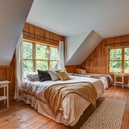 Chic Log Chalet With Hot Tub - Mont-Tremblant North Side By Reserver.Ca Lac Superieur Exterior photo