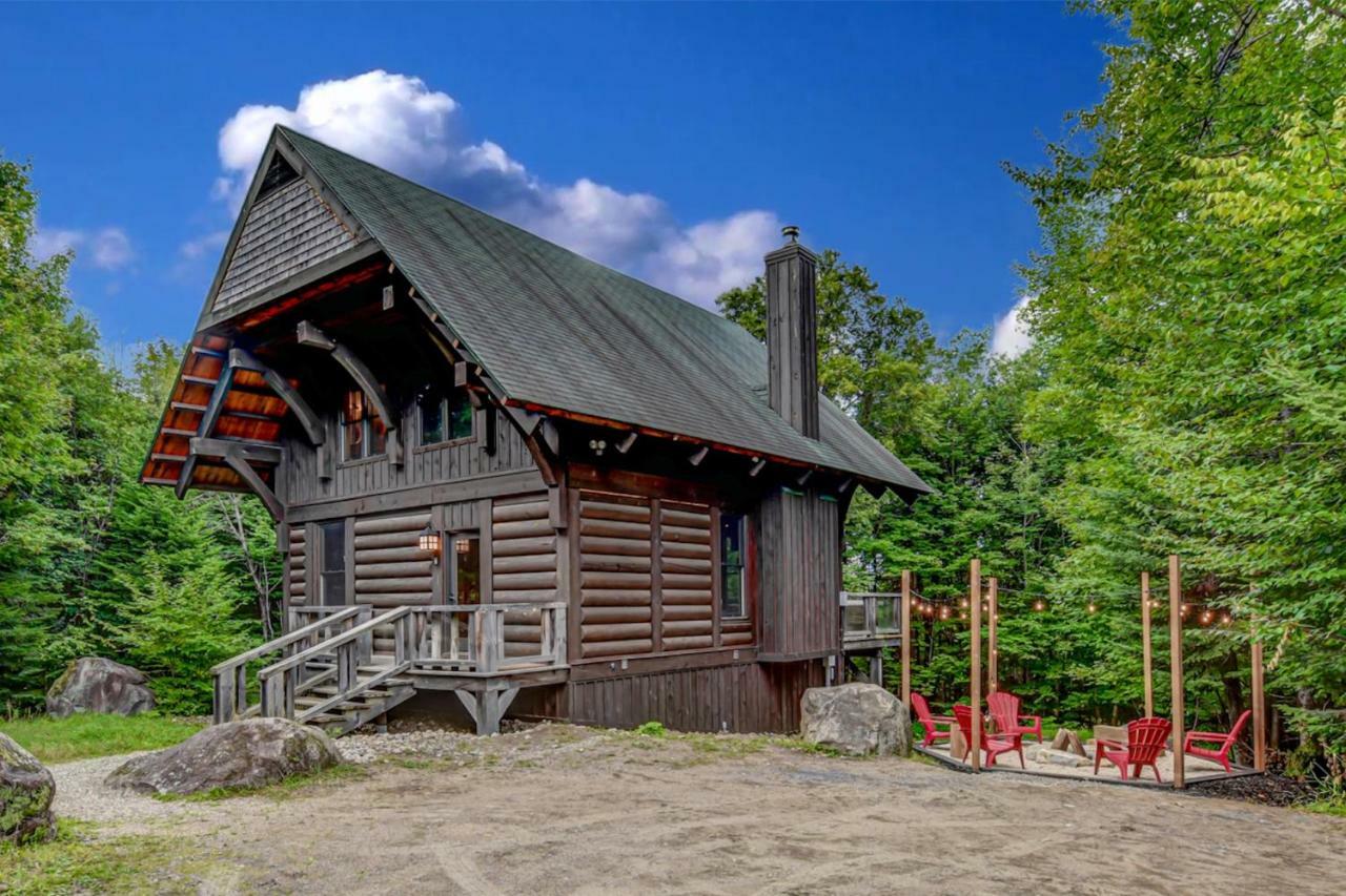 Chic Log Chalet With Hot Tub - Mont-Tremblant North Side By Reserver.Ca Lac Superieur Exterior photo