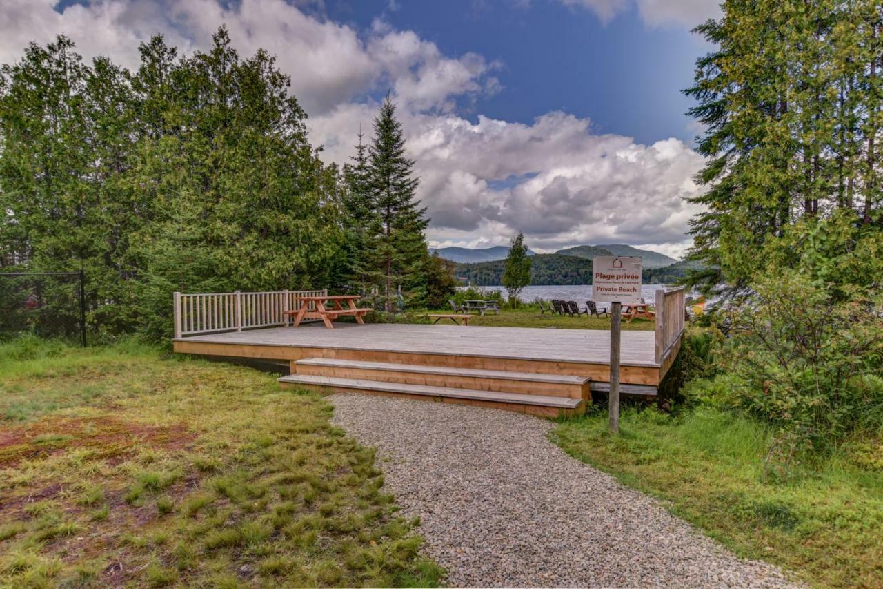 Chic Log Chalet With Hot Tub - Mont-Tremblant North Side By Reserver.Ca Lac Superieur Exterior photo