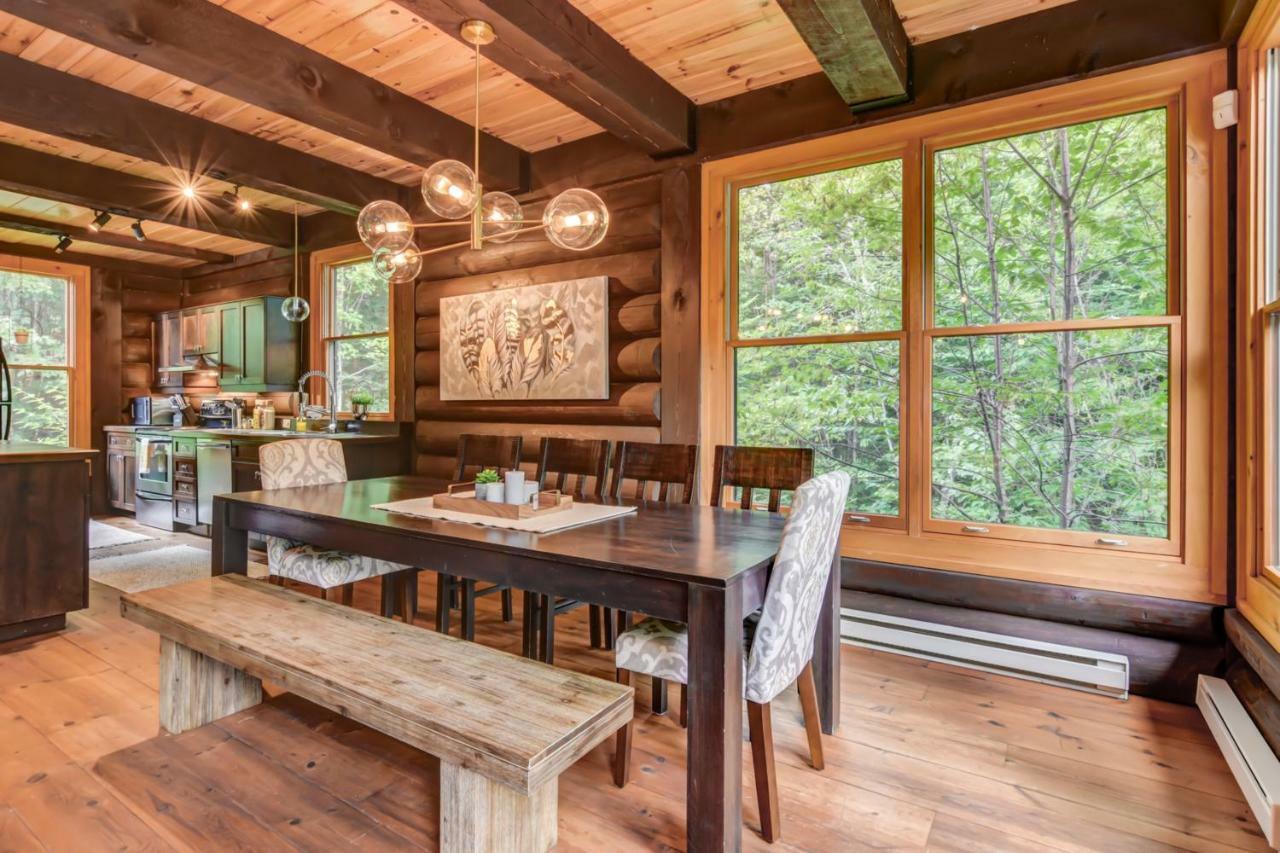 Chic Log Chalet With Hot Tub - Mont-Tremblant North Side By Reserver.Ca Lac Superieur Exterior photo